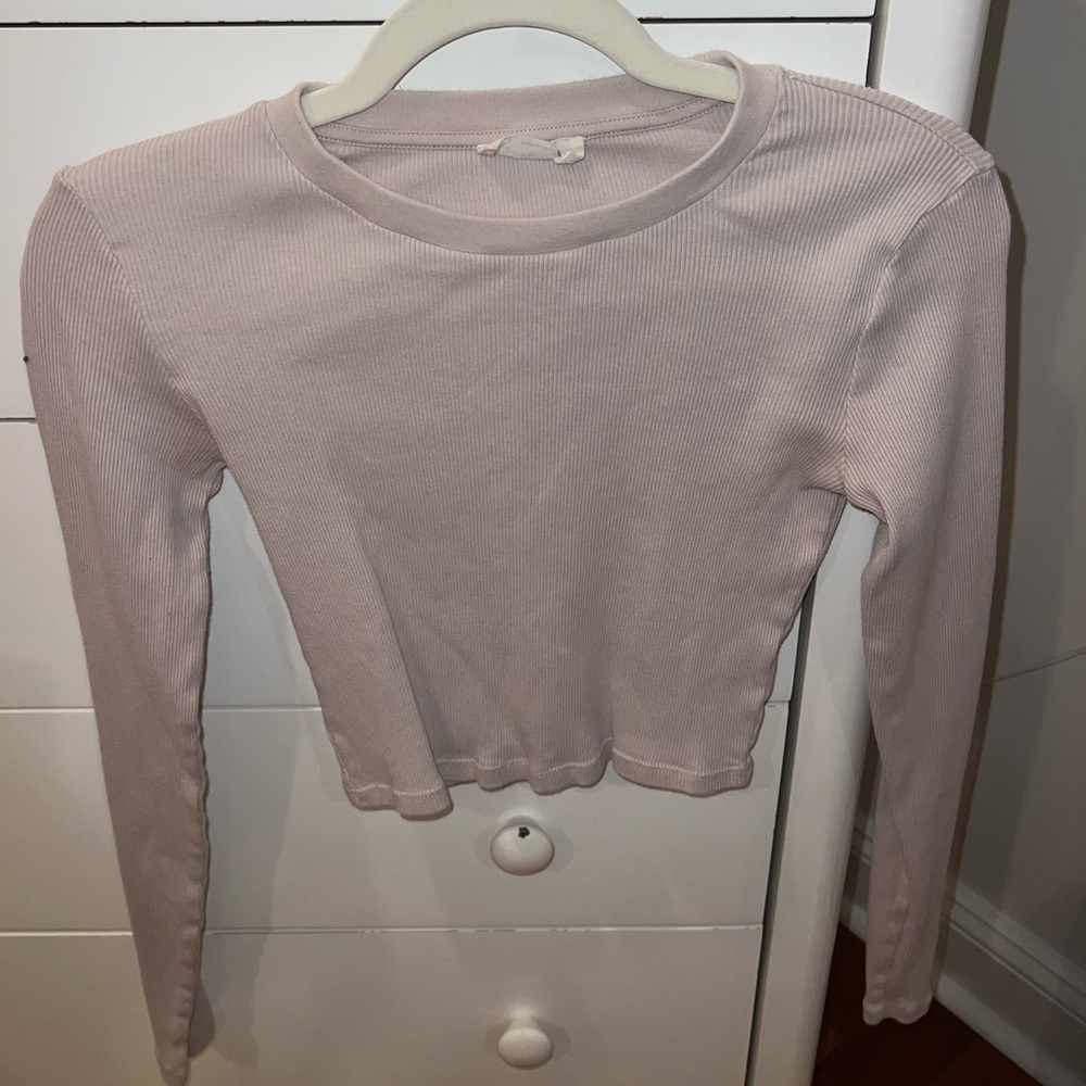 Aritzia Long Sleeve Crop Top